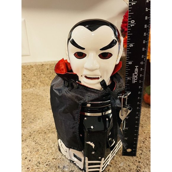 Dracula with Cap Cookie Storage Jar - HERITAGE MINT Holiday Collection Halloween - Picture 6 of 12